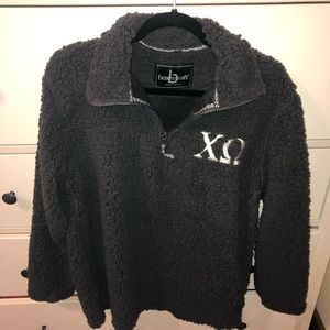 Boxercraft chi omega Sherpa sweatshirt